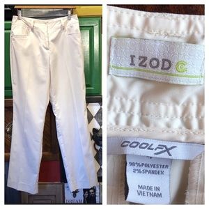 IZOD cool fx size 4 women’s golf pants cream ivory